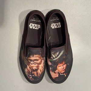 Sperry x Star Wars Han Solo and Chewie slip ons Womens 9 / Mens 7.5